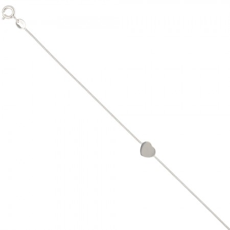 PULSERA EN PLATA CORAZÓN