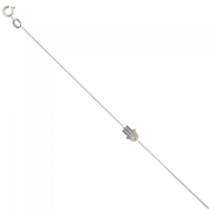 PULSERA PLATA MANO DE FÁTIMA