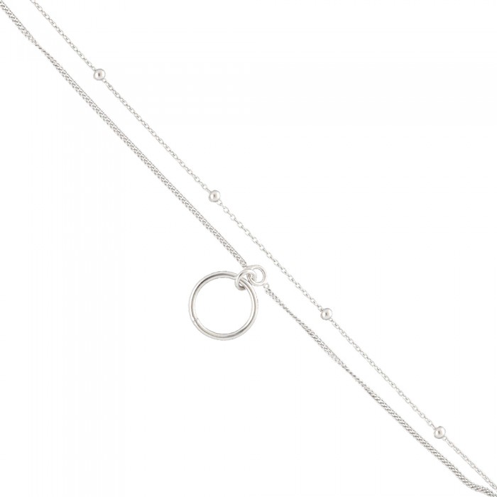 PULSERA EN PLATA DOBLE