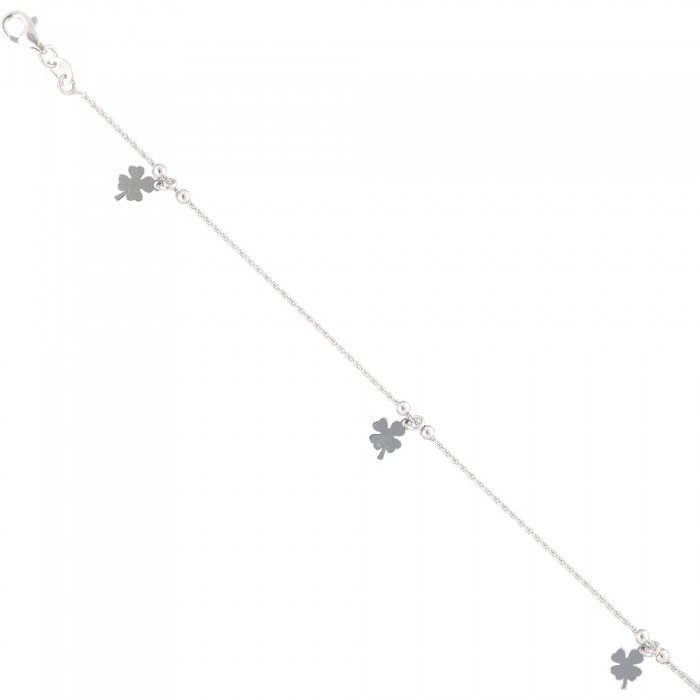 PULSERA EN PLATA TRÉBOLES