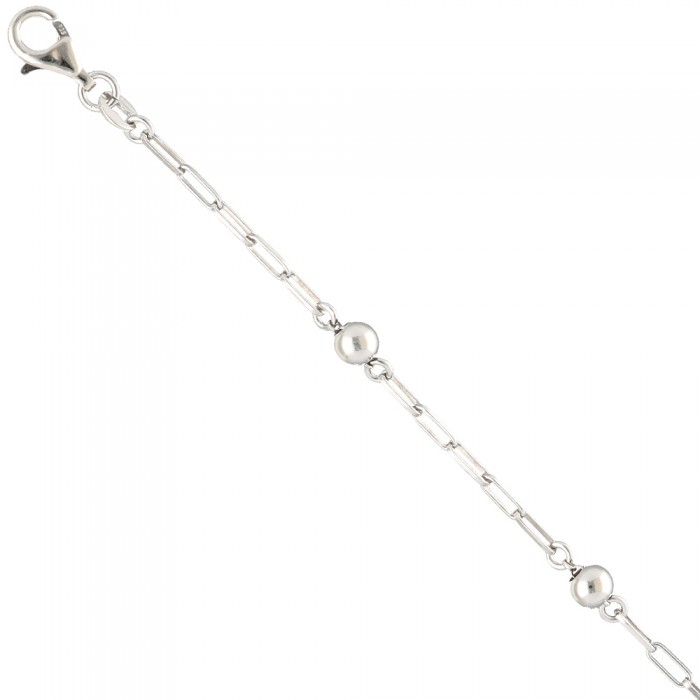 PULSERA EN PLATA 4 BOLITAS