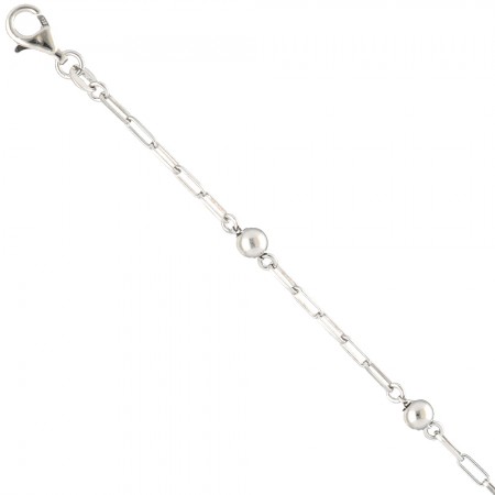 PULSERA EN PLATA 4 BOLITAS