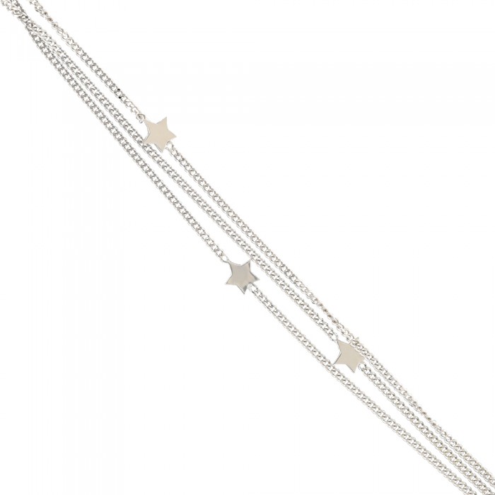 PULSERA EN PLATA ESTRELLAS