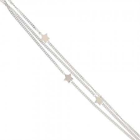 PULSERA EN PLATA ESTRELLAS
