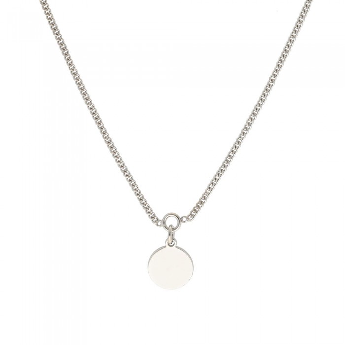 GARGANTILLA PLATA CON CÍRCULO