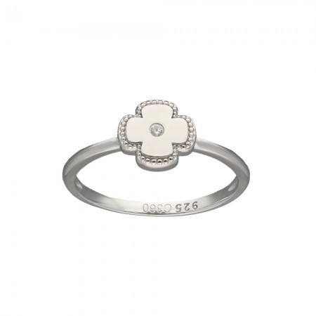 ANILLO PLATA FORMA FLOR