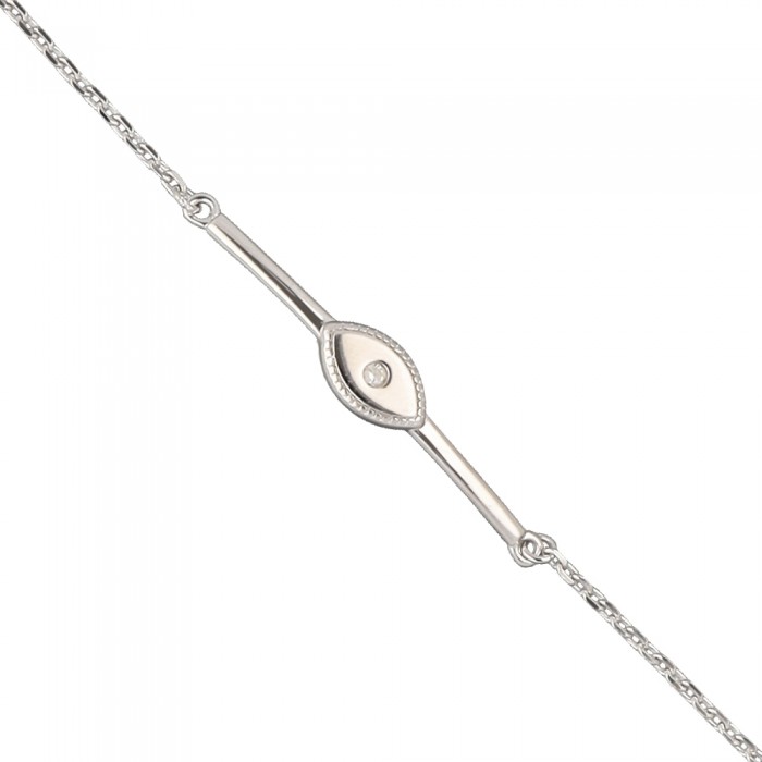 PULSERA PLATA FORMA OJO