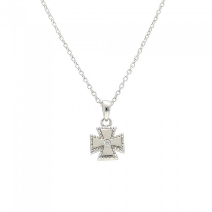 GARGANTILLA PLATA FORMA CRUZ