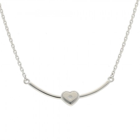 GARGANTILLA PLATA FORMA CORAZÓN
