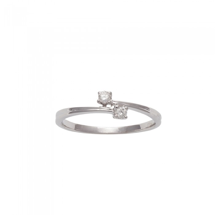 ANILLO EN ORO CON DIAMANTES PARALELOS