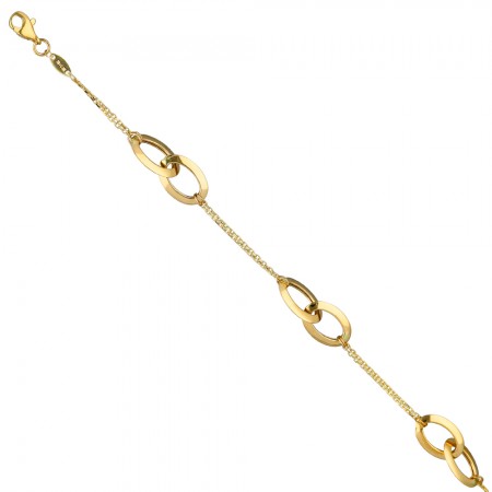 PULSERA EN ORO AROS