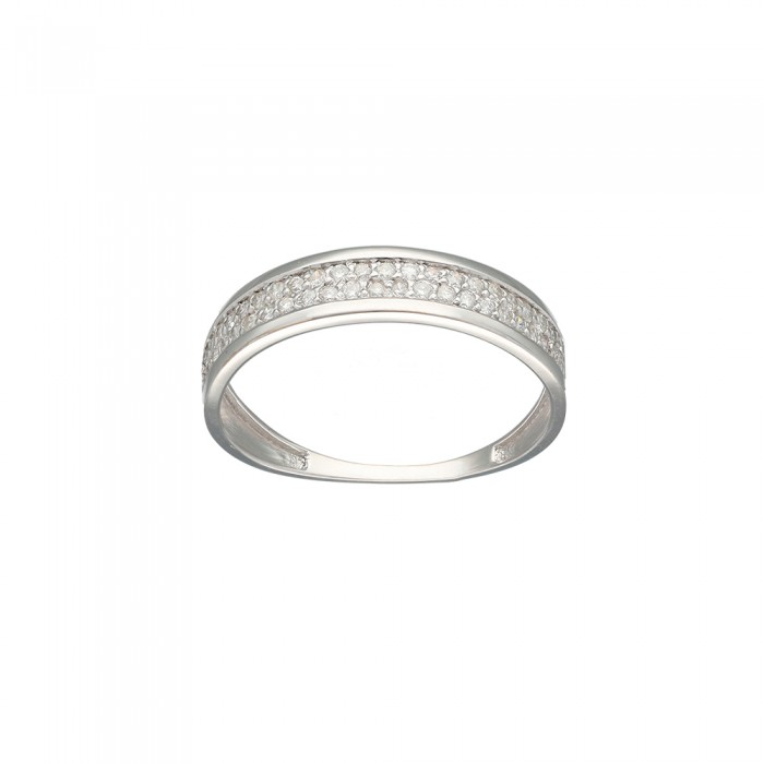 ANILLO EN ORO BLANCO Y DIAMANTES CUAJO
