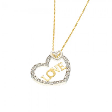 GARGANTILLA ORO CORAZON LOVE