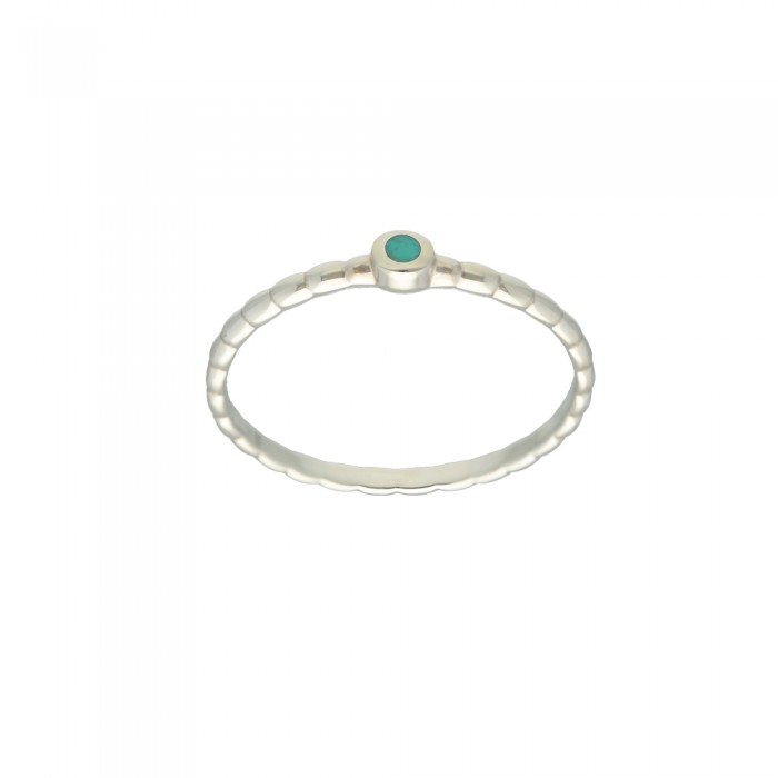 ANILLO EN PLATA PIEDRA COLOR TURQUESA