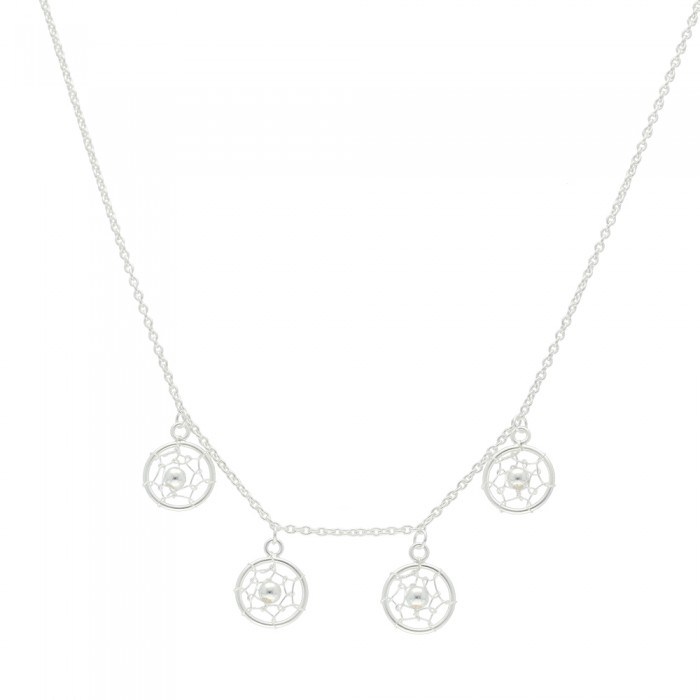 GARGANTILLA EN PLATA CON CÍRCULOS