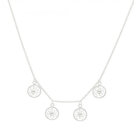 GARGANTILLA EN PLATA CON CÍRCULOS