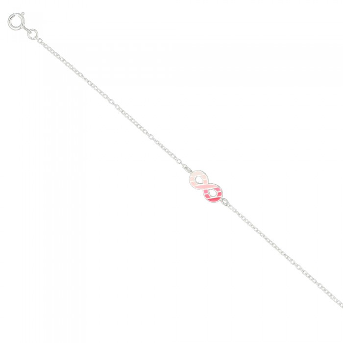 PULSERA INFANTIL EN PLATA INFINITO