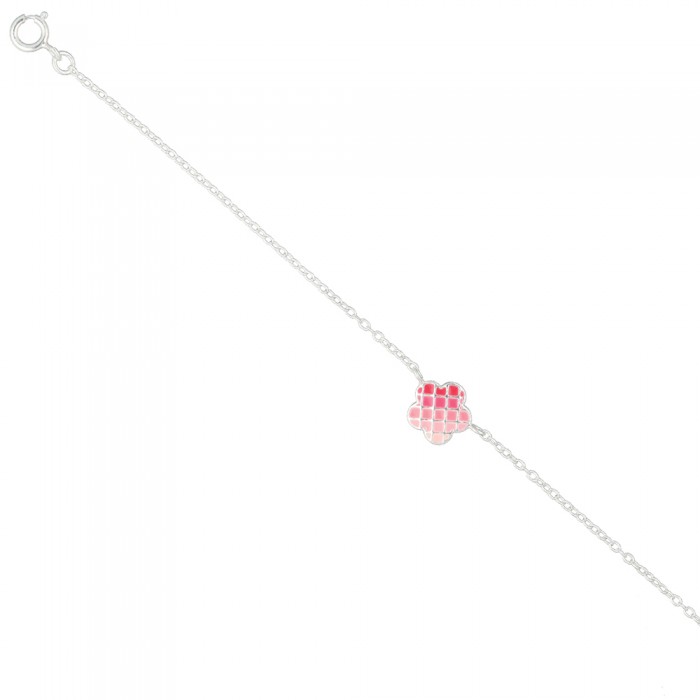 PULSERA INFANTIL EN PLATA FLOR
