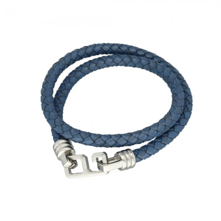 PULSERA EN ACERO COLECCIÓN STEEL AZUL