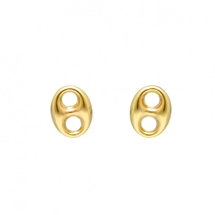 PENDIENTES EN ORO MALLA CALABROTE
