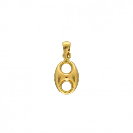 COLGANTE EN ORO MALLA CALABROTE