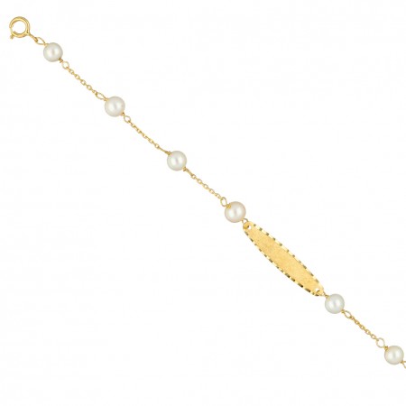 PULSERA INFANTIL ESCLAVA CON PERLAS