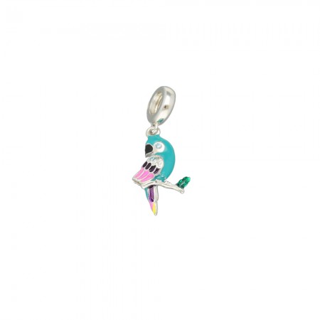 CHARM PARA PULSERA LORO VERDE