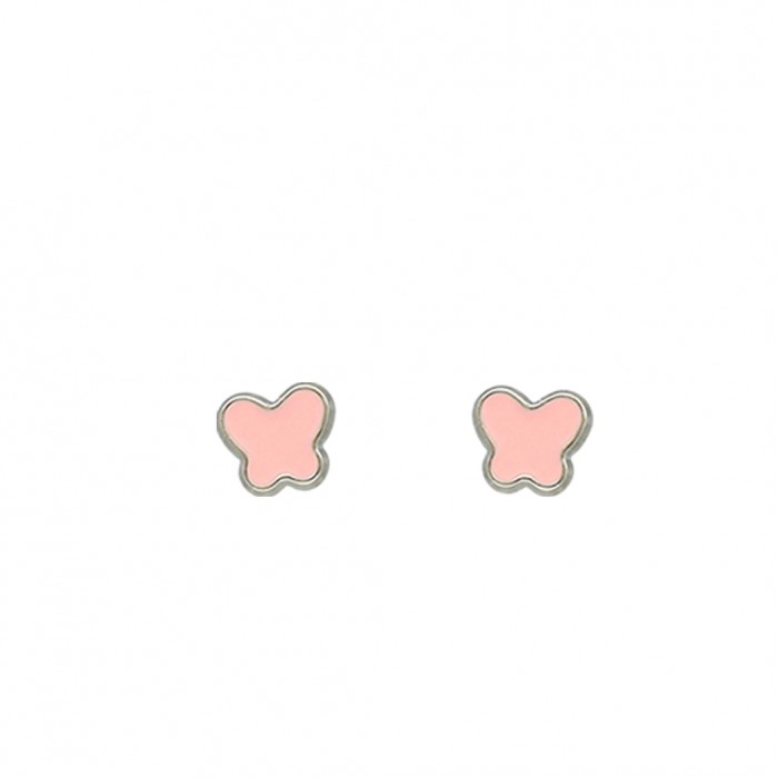 PENDIENTES INFANTILES MARIPOSA ROSA
