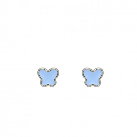 PENDIENTES INFANTILES MARIPOSA AZUL