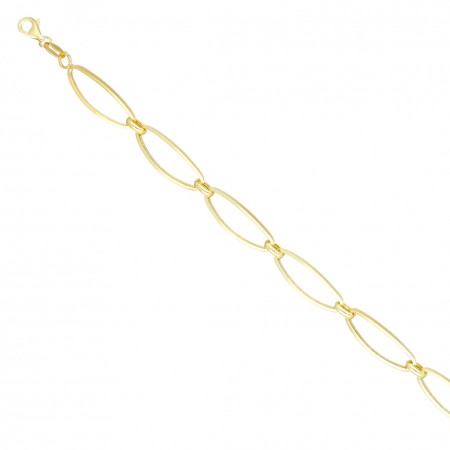 PULSERA EN ORO ÓVALOS