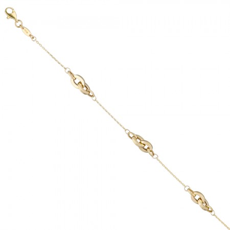 PULSERA ORO MALLA ESLABONES