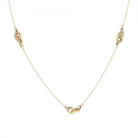 GARGANTILLA ORO MALLA ESLABONES