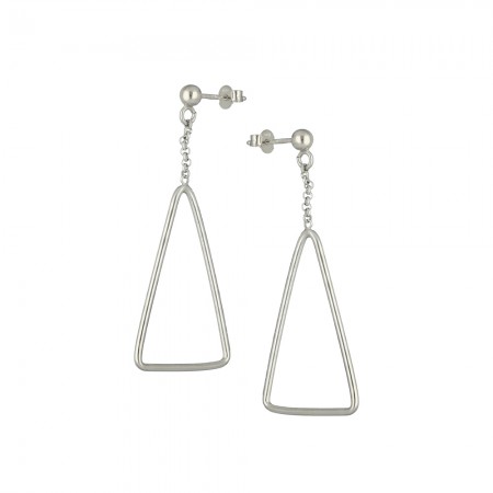 PENDIENTES PLATA COLGANTE TRIANGULAR