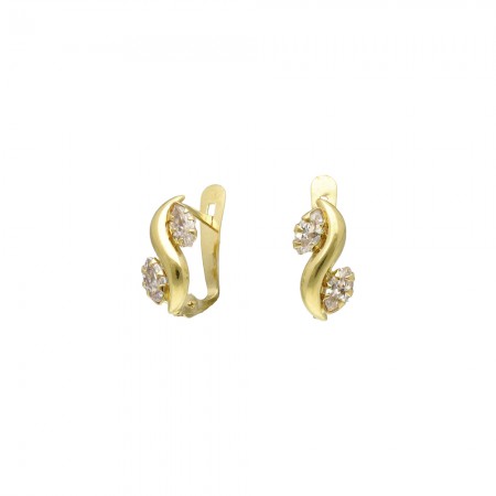 PENDIENTES ORO FORMA S CIRCONITAS