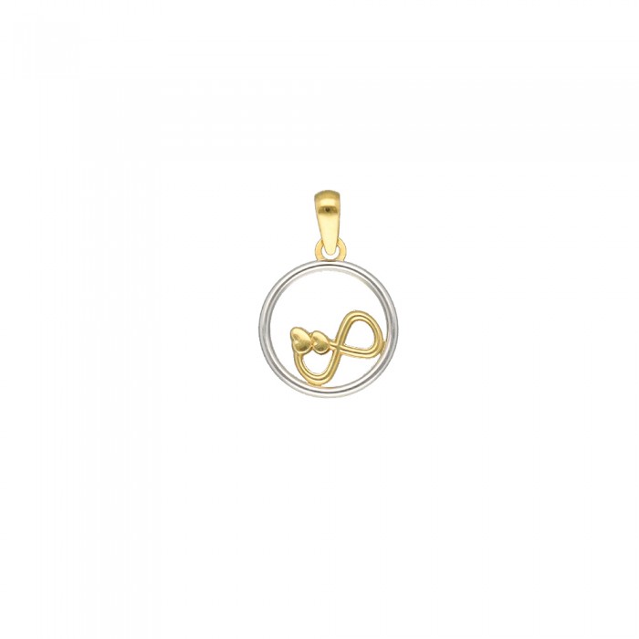 COLGANTE ORO BICOLOR INFINITO