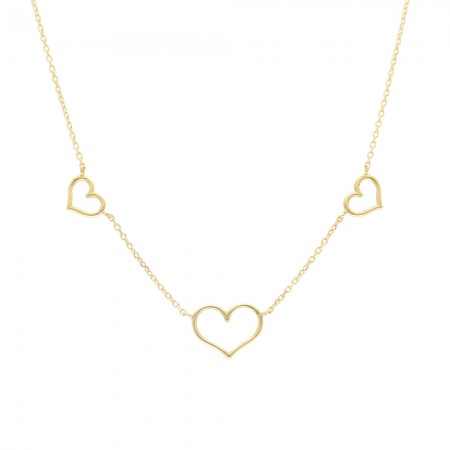 GARGANTILLA ORO CORAZONES