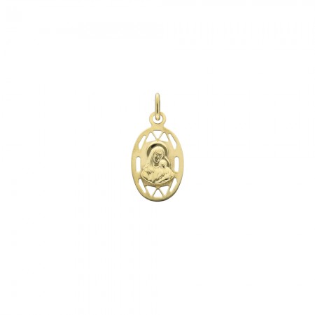 MEDALLA ORO INFANTIL ÓVALO