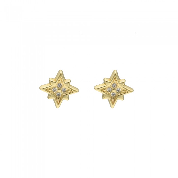PENDIENTES ORO INFANTILES ESTRELLA CIRCONITAS