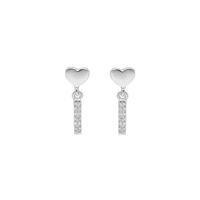 PENDIENTES ORO BLANCO Y DIAMANTES