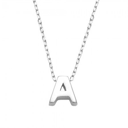 GARGANTILLA EN PLATA INICIAL LISA