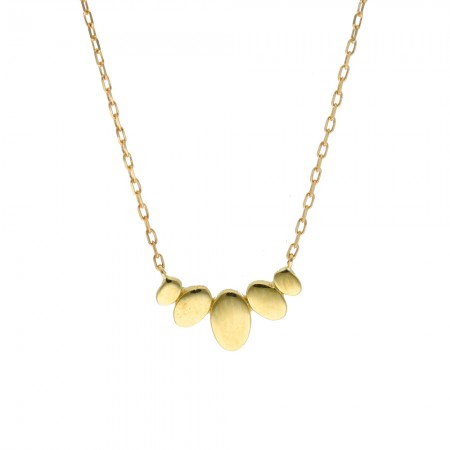 GARGANTILLA EN ORO GOTAS OVAL