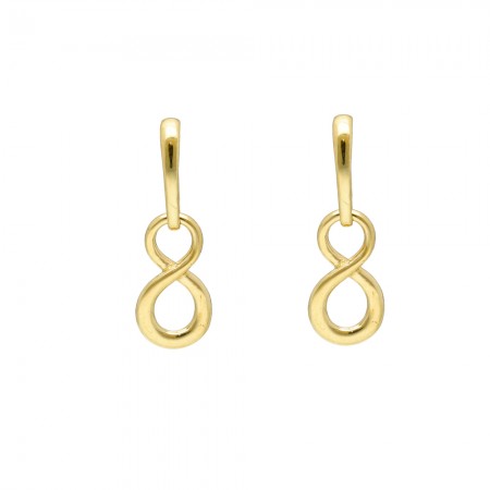 PENDIENTES EN ORO INFINITOS COLGANTES