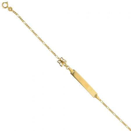 PULSERA EN ORO ESCLAVA CON MARIPOSA CALADA INFANTIL PULSERA EN ORO ESCLAVA CON MARIPOSA CALADA INFANTIL