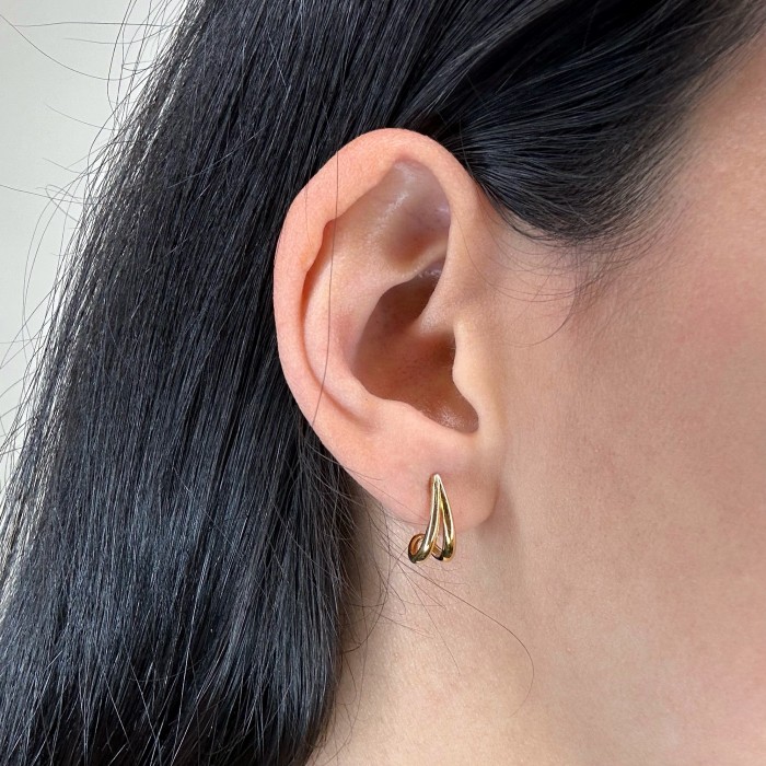 PENDIENTES EN ORO PICO CALADOS