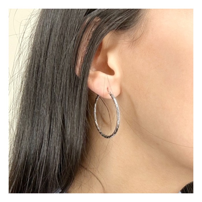 PENDIENTES TIPO ARO EN PLATA DE 1ª LEY 2