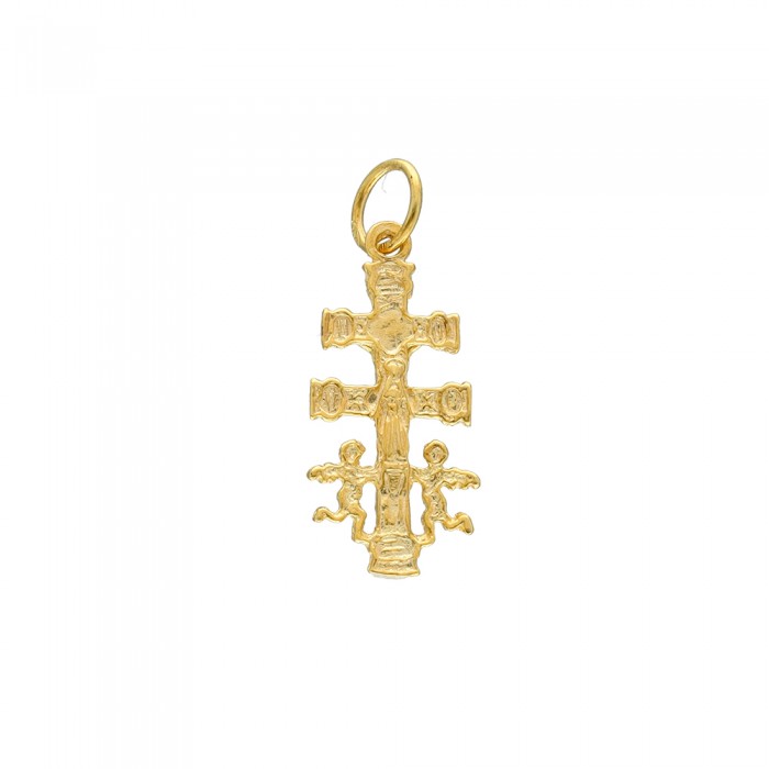 CRUZ CARAVACA EN ORO DE 9 QUILATES