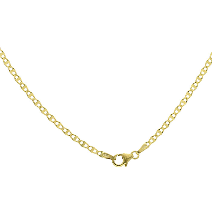 CADENA EN ORO MACIZA MALLA ANCLA LIMADA 2