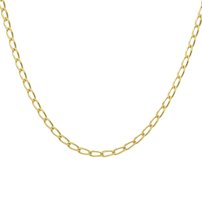 CADENA EN ORO MACIZA MALLA BILBAO