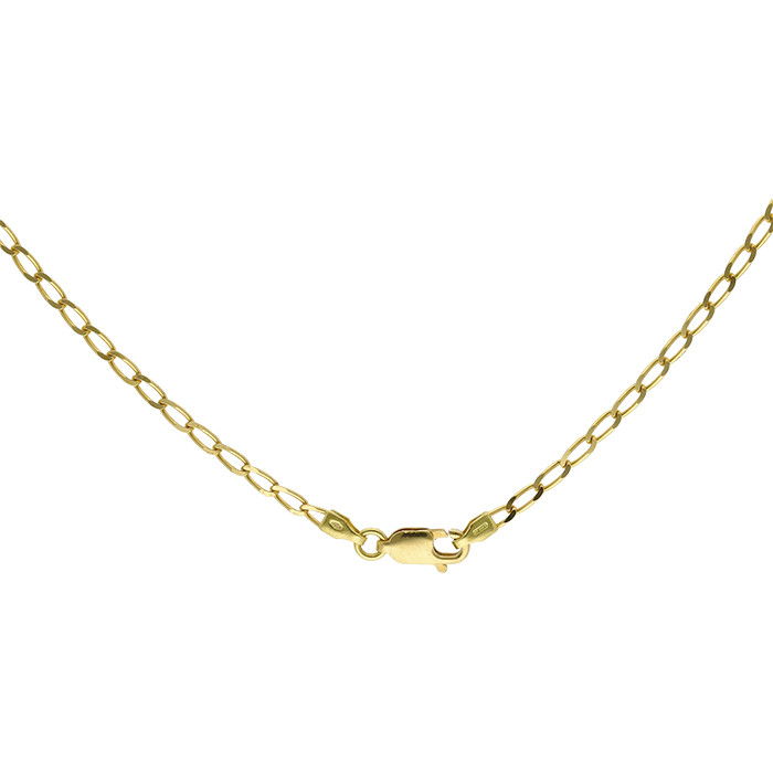 CADENA EN ORO MACIZA MALLA BILBAO 2