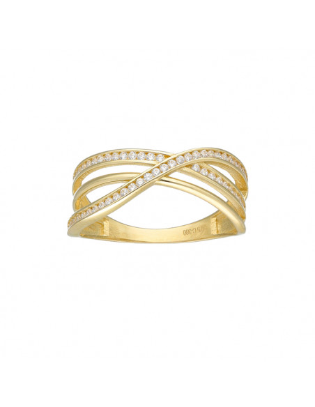 ANILLO EN ORO DOBLE CARRIL